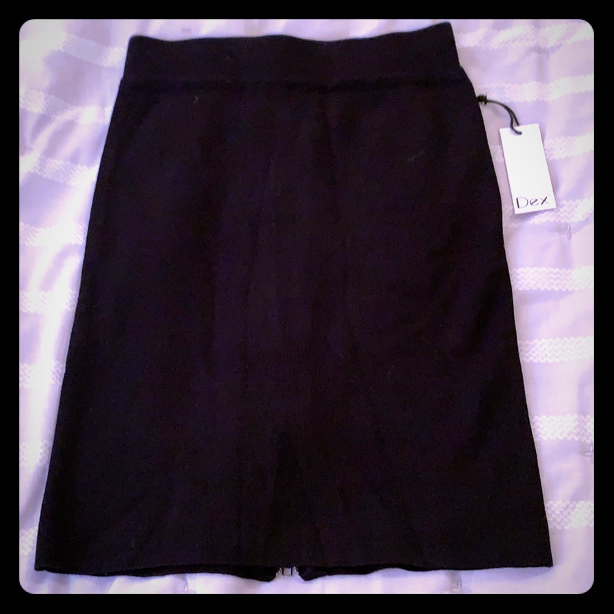 Brand New! Black Sweater/Knit Straight Skirt!